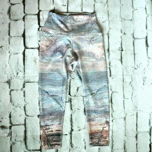 WORKOUT CAPRI, SUNSET, SIZE SMALL